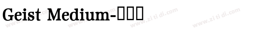 Geist Medium字体转换